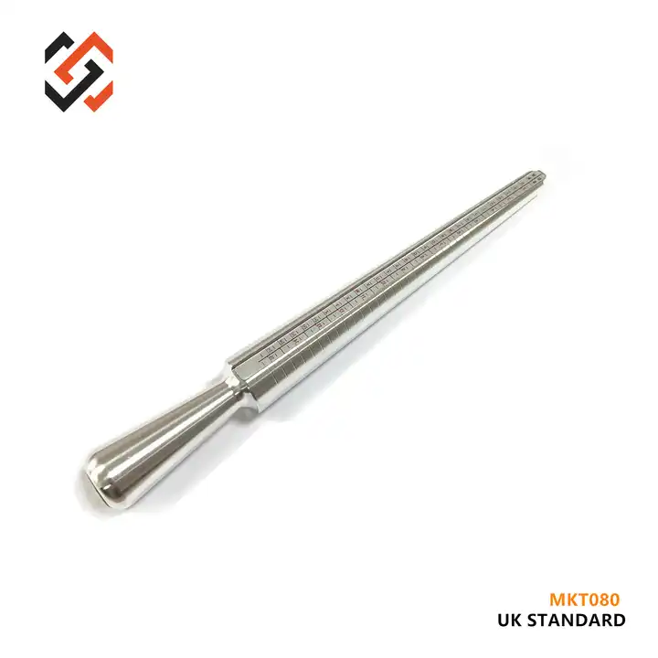 MKT080 Finger Sizer Stick UK Standard sizing D-Z+5
