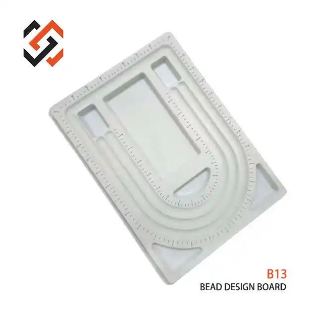 B13 Gray Flock Bead Tray Beading Board